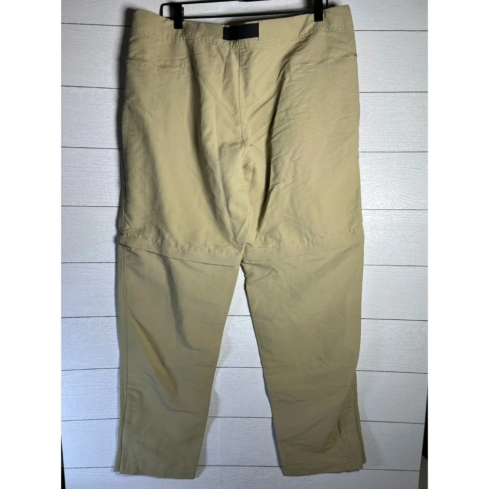 The North Face Pants Mens 38x32 Beige Tan Trail Convertible Belted Hiking A4WAL